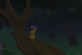 A player on a tree in the Evershade