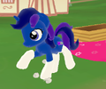An example of the socks item equipped on a character