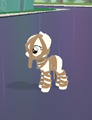 The Mummy Costume equipped onto a player pony