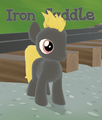 Iron Saddle is in a rush to get out of Ponydale
