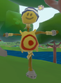 The training dummy which the player has to defeat